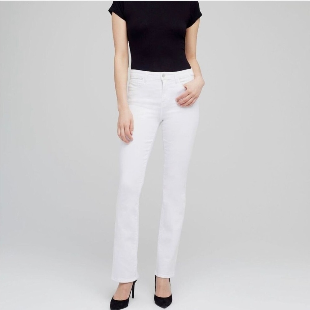 L’AGENCE 31 ORIANA HIGH RISE STRAIGHT BLANC WHITE JEANS! BRAND NEW WITH TAGS! - Picture 4 of 17